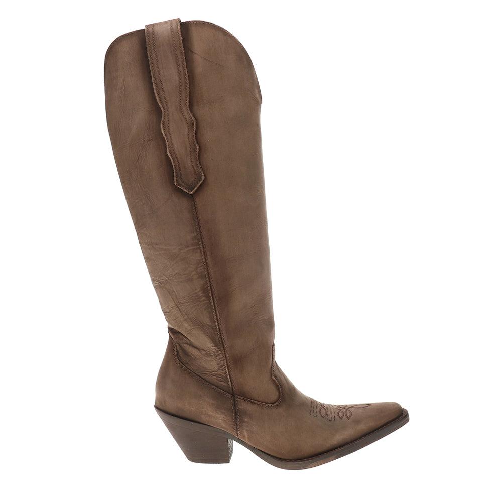 Corral Boots Distressed Embroidered Snip Toe Cowboy Boots