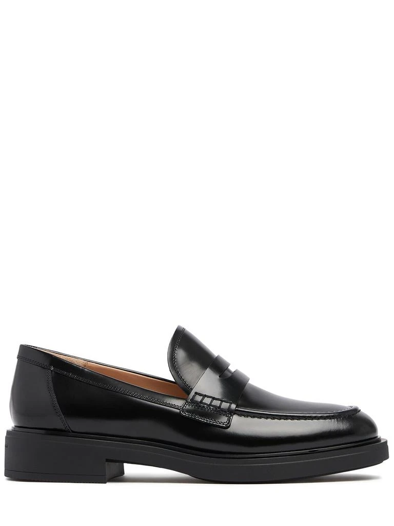 Gianvito Rossi 20mm Harris Leather Penny Loafers 1