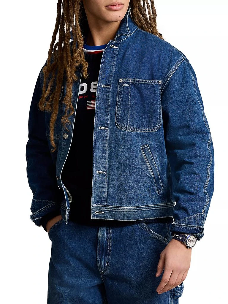 Ralph Lauren 3X1 Rigid Denim Dungaree Trucker Jacket 3