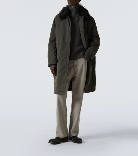 Our Legacy Polar faux fur-trimmed coat 2