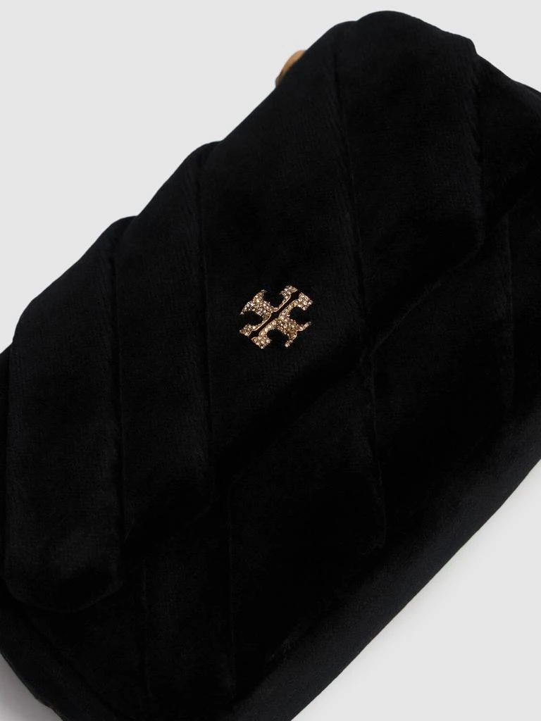 Tory Burch Mini Kira Draped Velvet Flap Bag 3