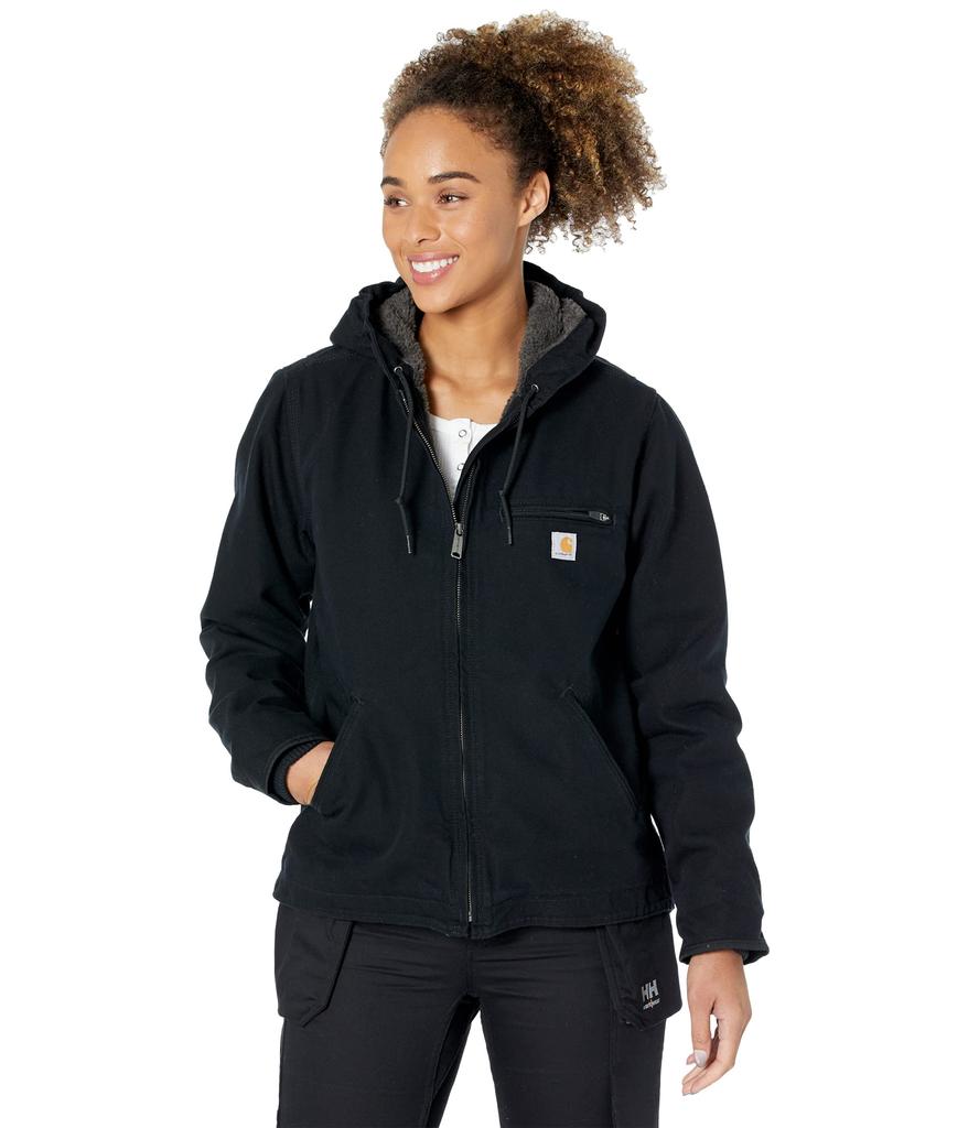 Women's Black Sherpa-lined Carhartt size shops xl