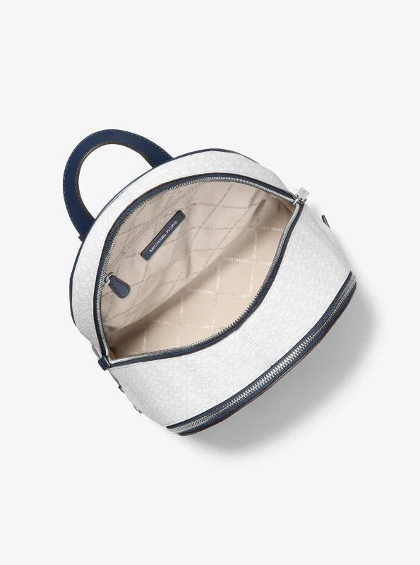 Michael Kors Rhea Medium Color-Block Signature Logo Backpack 2