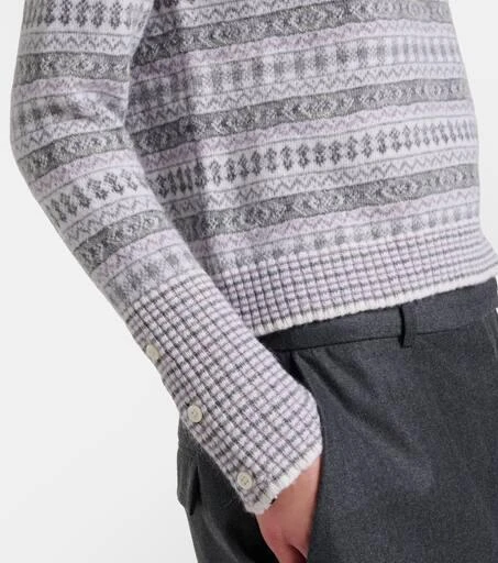 Thom Browne Fair Isle wool-blend jacquard sweater 5