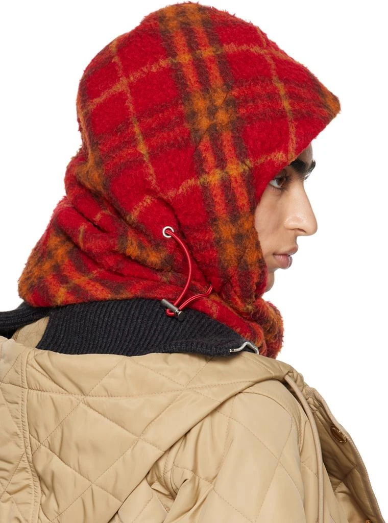 Burberry Red Check Fleece Balaclava 3