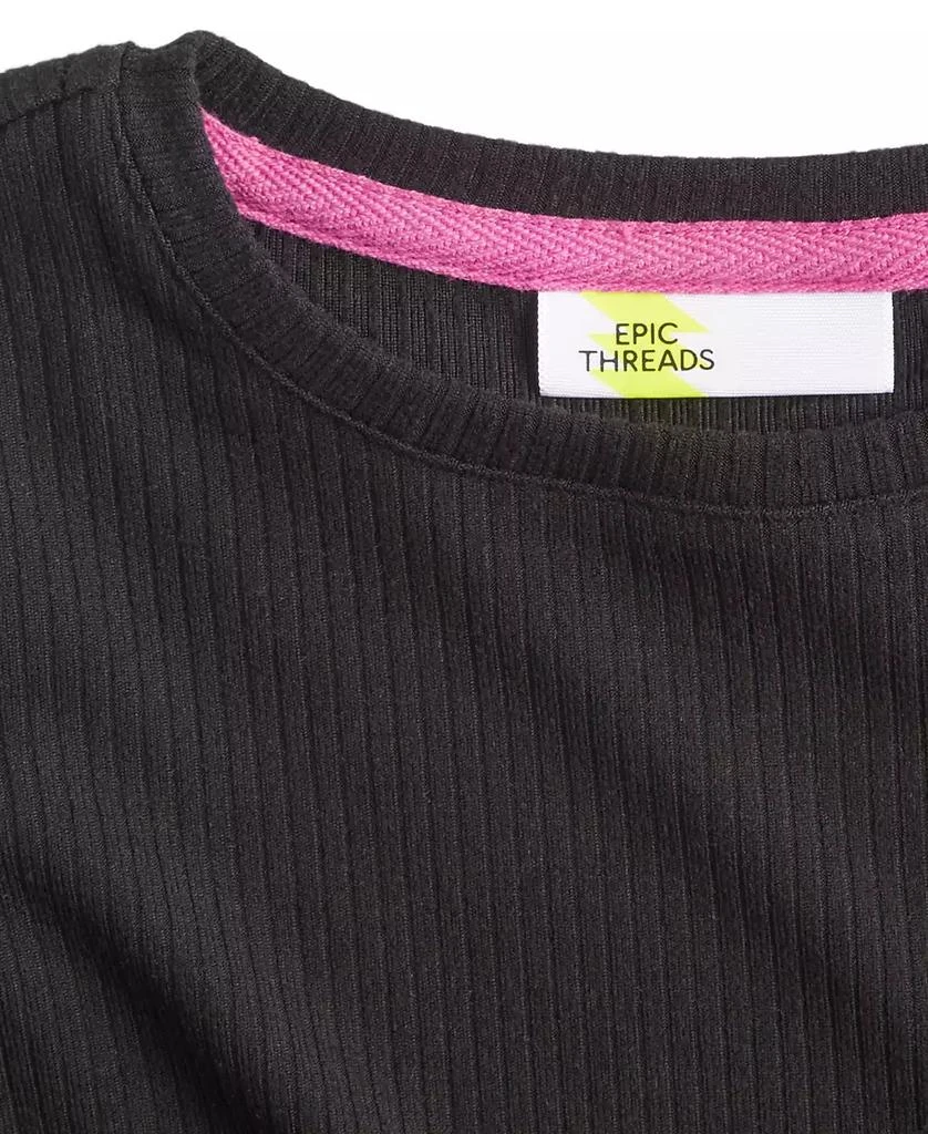 Epic Threads Toddler Girls Solid Ribbed Lettuce-Hem Top, Created for Macy's 3