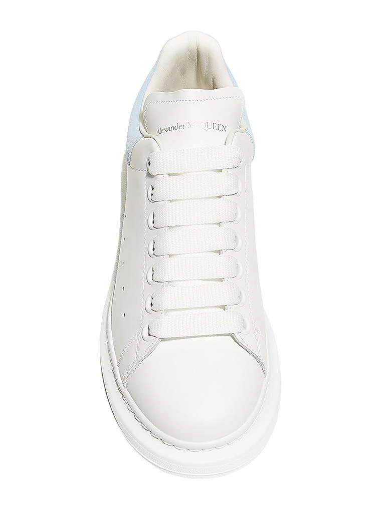 Alexander McQueen Women
s Oversized Embossed Logo Colorblocked Suede Sneakers 4