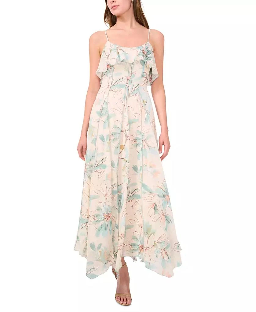Parker Women's The Haiden Floral Ruffle Maxi Dress 1