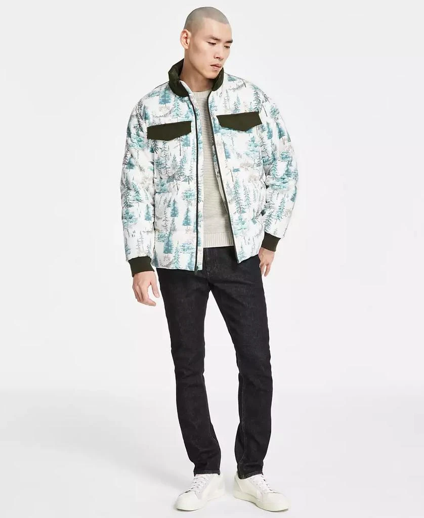Sun + Stone Men's Wilderness Patterned Puffer Jacket, Exclusively at Macy's 8