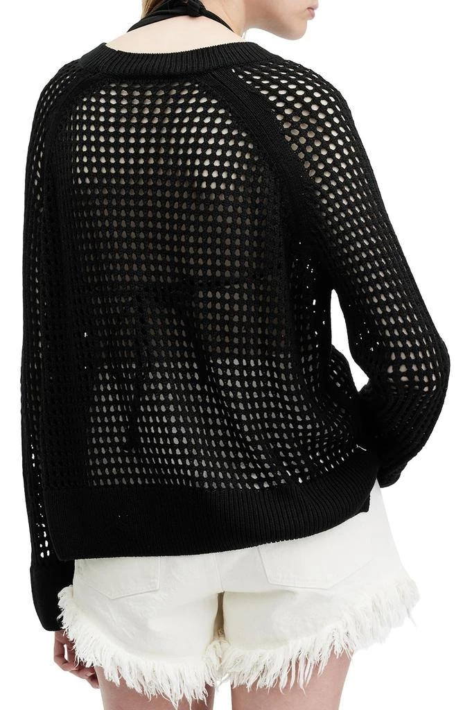 ALL SAINTS Paloma Open Stitch Crewneck Sweater 2