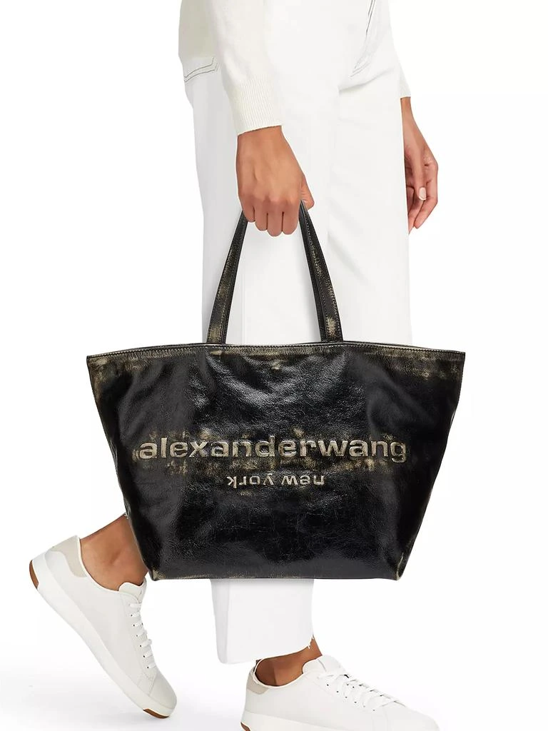 Alexander Wang Large Crackle Patent Leather Tote Bag 2