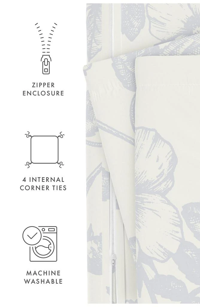 IENJOY HOME Premium Ultra Soft Garden Pattern 3-Piece Duvet Cover Set 7