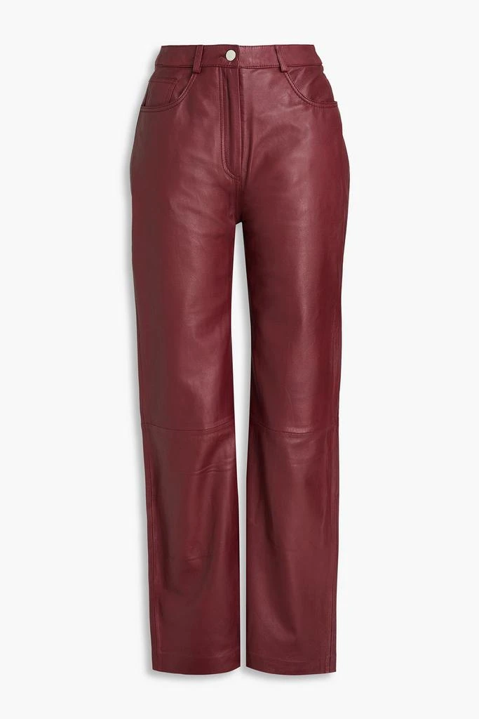 MUUBAA Leather straight-leg pants 1