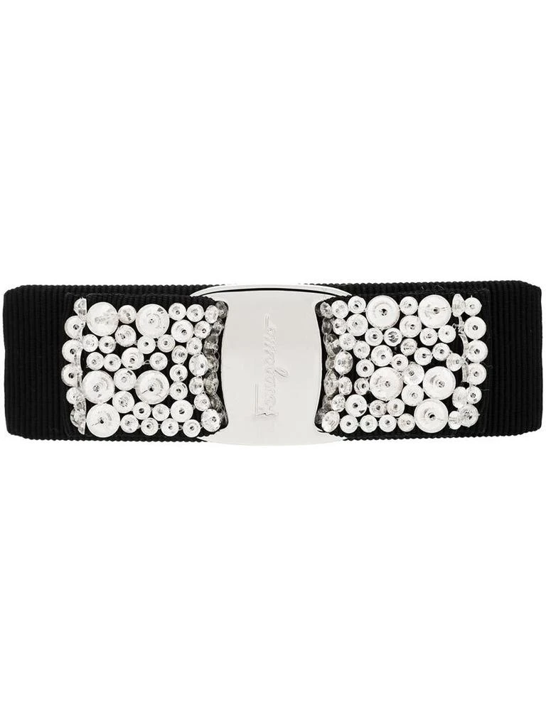 Salvatore Ferragamo Salvatore Ferragamo Vara Crystal Embellished Hair Clip 1