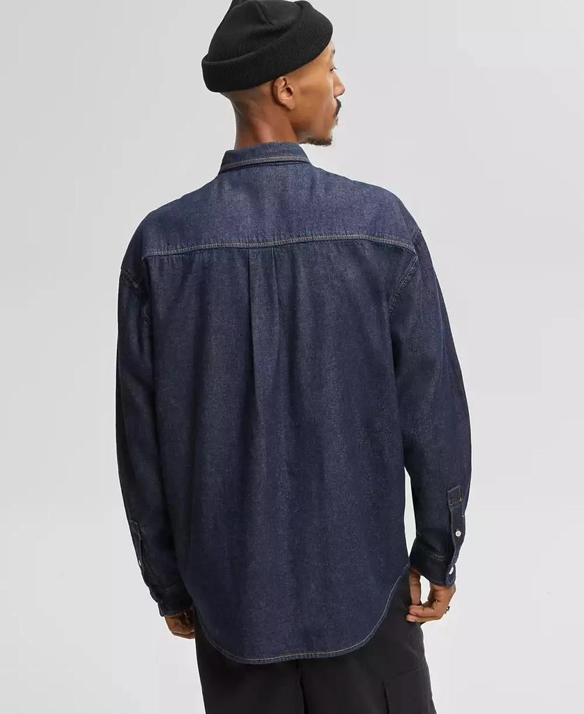 Mode of One Men's Regular-Fit Denim Shirt, Created for Macy's 2