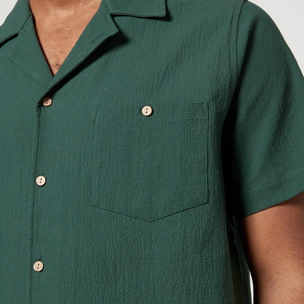 Percival Cotton-Blend Seersucker Shirt 4