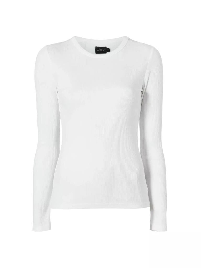 Bandier Rivington Rib-Knit Blouse 1