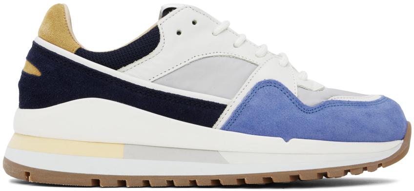 Spalwart White & Gray Dash Low Sneakers - Casual Shoes