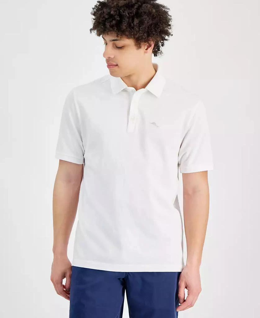 Tommy Bahama Men's Solid Cotton Short-Sleeve Lookout Polo Shirt 1