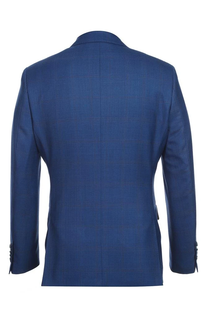 English Laundry Plaid Trim Fit Wool Blend Two-Piece Suit 6