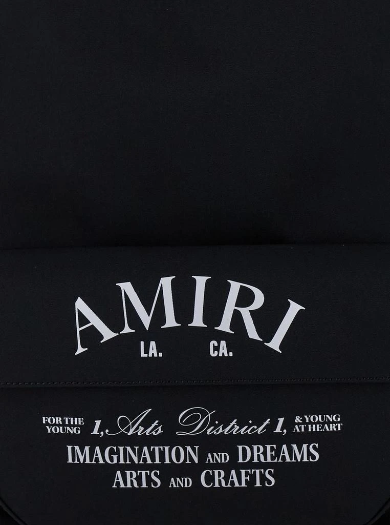 AMIRI Black Backpack With Arts District Print In Tech Fabric Man 3