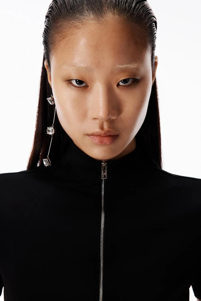 Alexander Wang Rashguard Mock Neck Short Sleeve Top 5