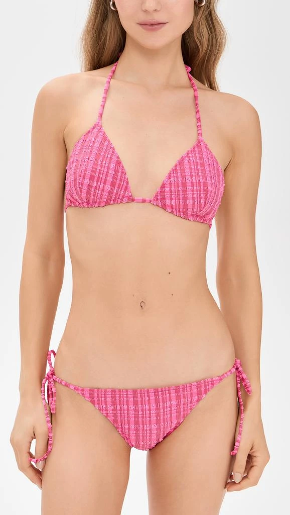 LISA MARIE FERNANDEZ Retro Padded Triangle Bikini Set 6