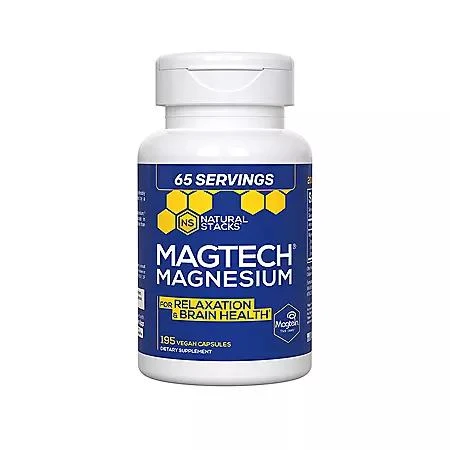 MagTech Natural Stacks MagTech Magnesium Capsules, 195 ct. 1