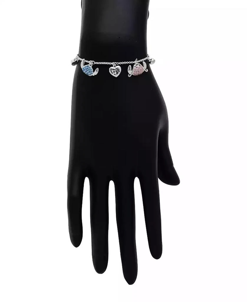 Disney Cubic Zirconia Stitch Angel Love Bolo Bracelet 3