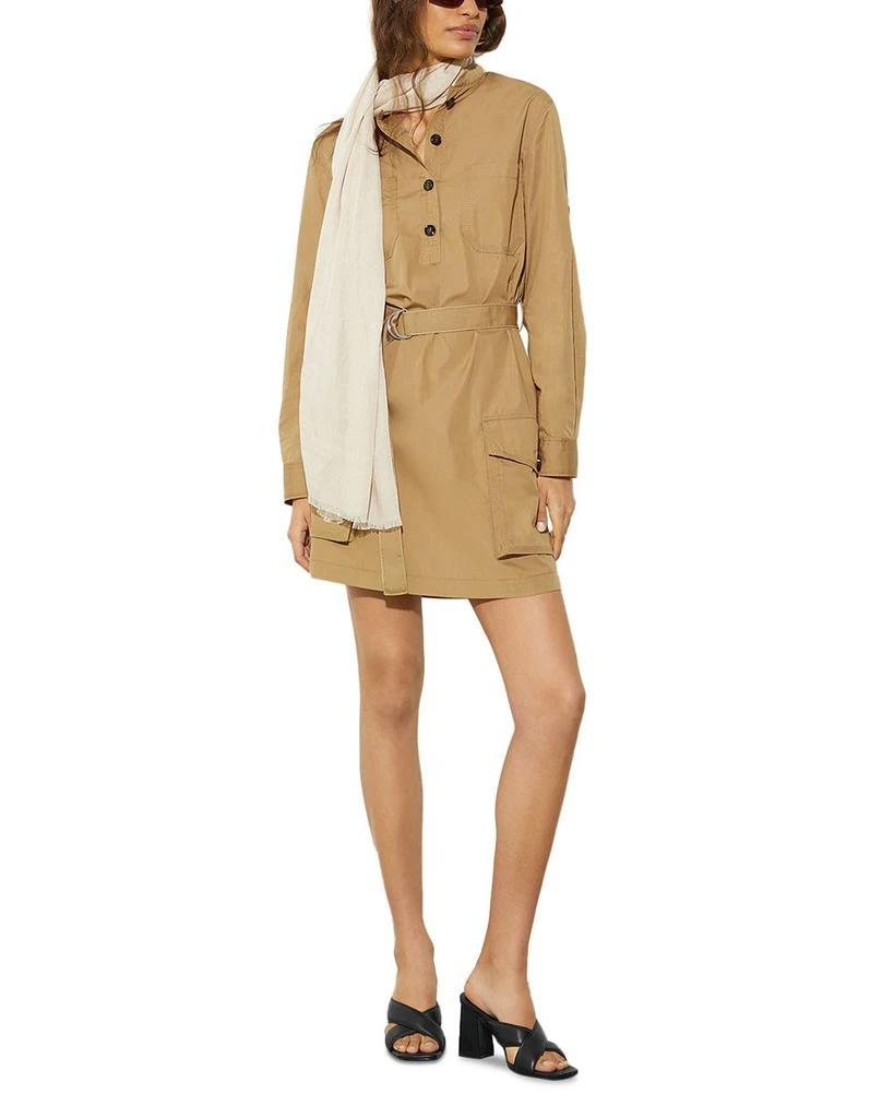 MAX&Co Poplin Long Sleeve Utility Dress 3