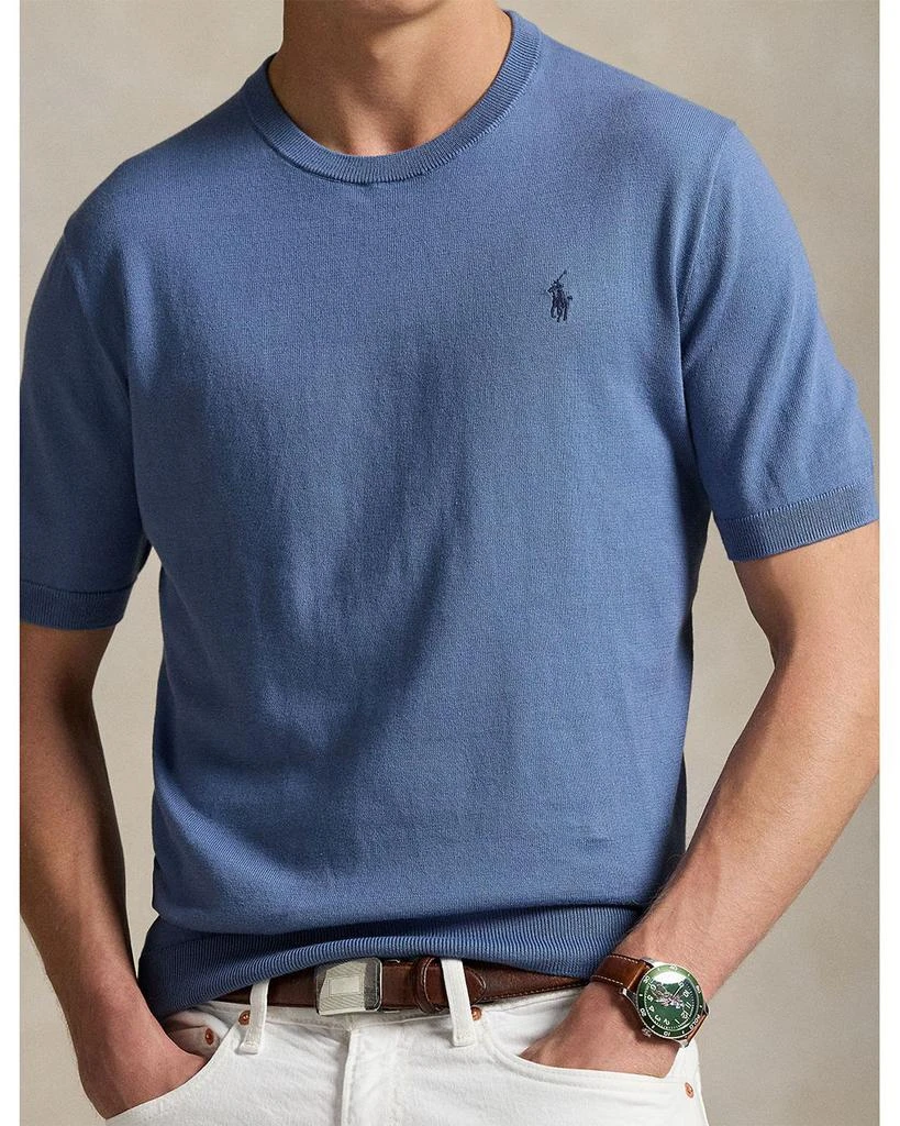 Ralph Lauren Cotton Crewneck Short Sleeve Sweater 4
