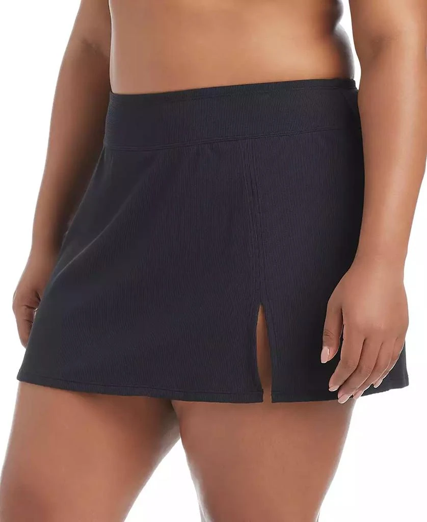 Bleu Rod Beattie Plus Size Pique Ole High-Waist Skirted Swim Bottoms 3