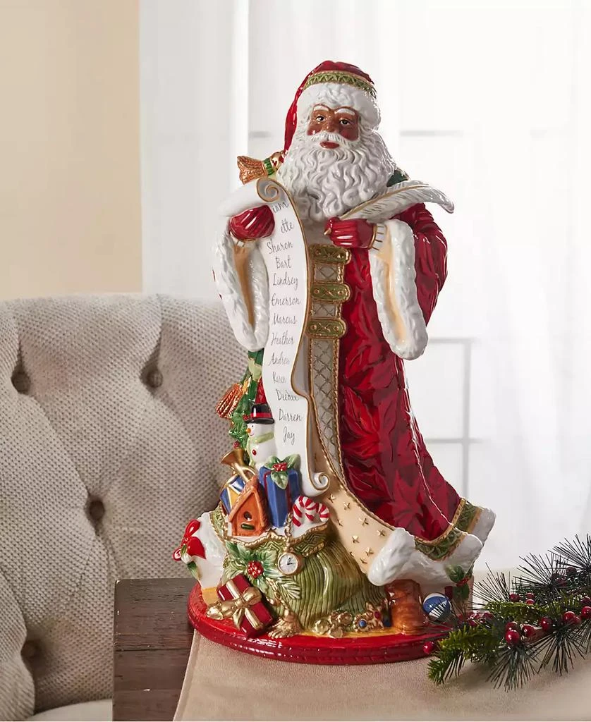 Fitz and Floyd Holiday Home African American Santa Figurine 6