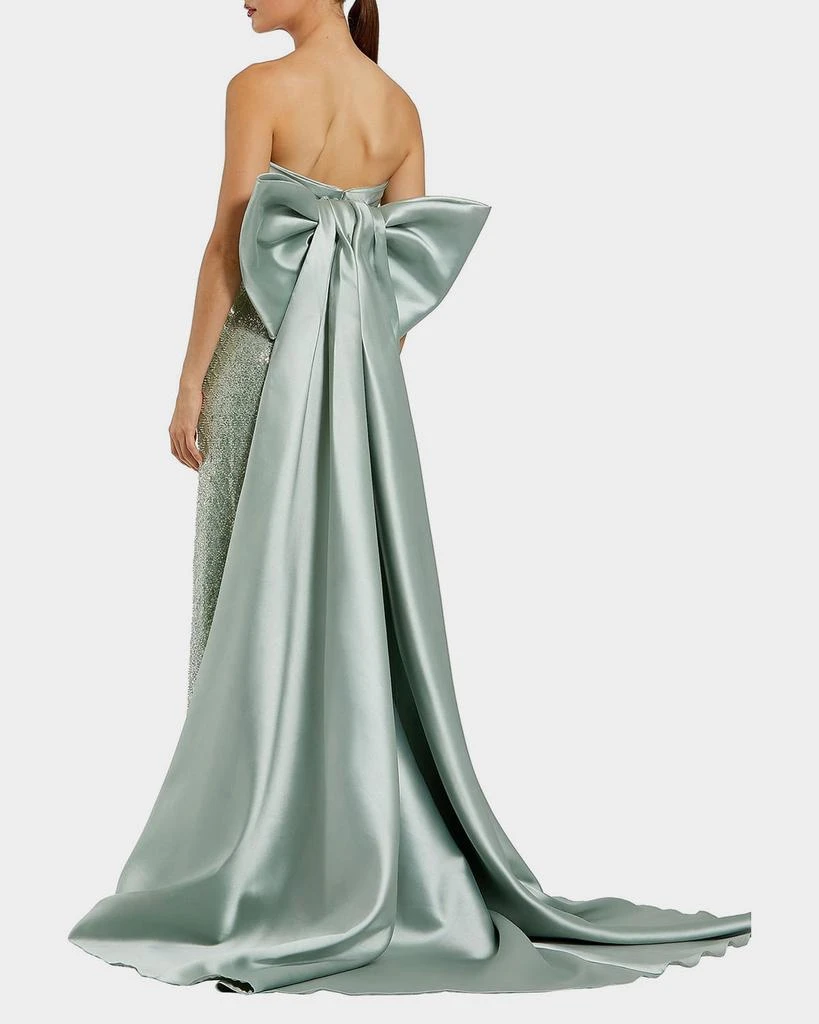Mac Duggal Strapless Bow-Back Sequin Column Gown 3