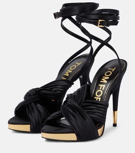 Tom Ford Satin platform sandals 5