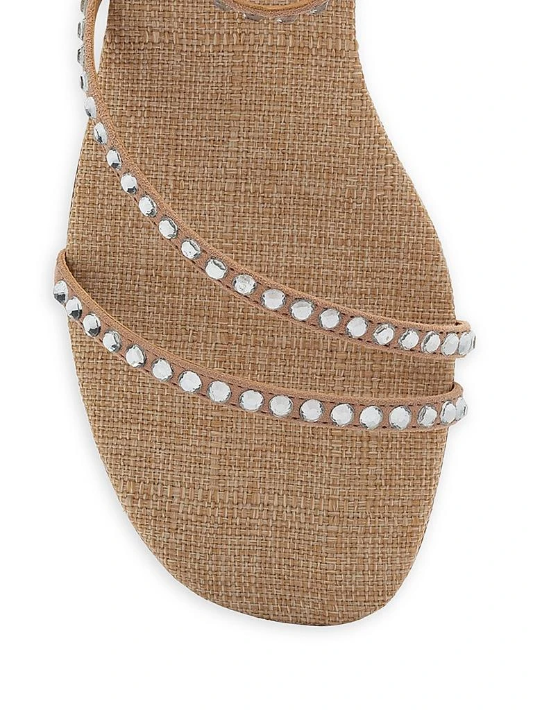 Larroudé Gio 60MM Crystal-Embellished Suede Sandals 4