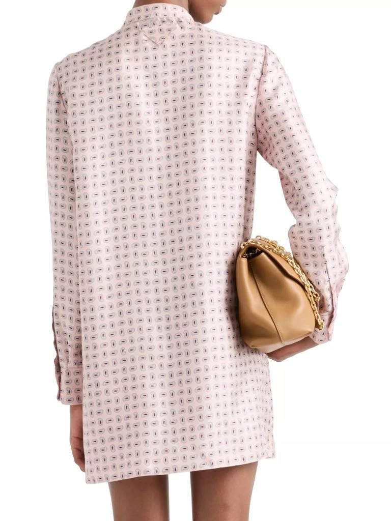 Prada Printed Silk Twill Mini-Dress 4