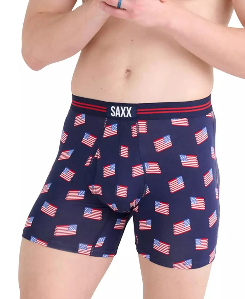 SAXX Men's Ultra Super Soft Relaxed-Fit Moisture-Wicking Printed Boxer Briefs 1