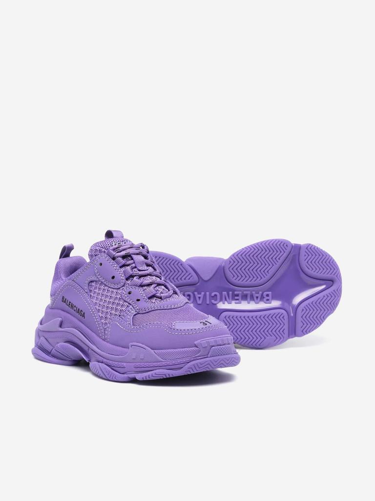 Shop Balenciaga Kids Triple S Trainers in Purple on Sale at