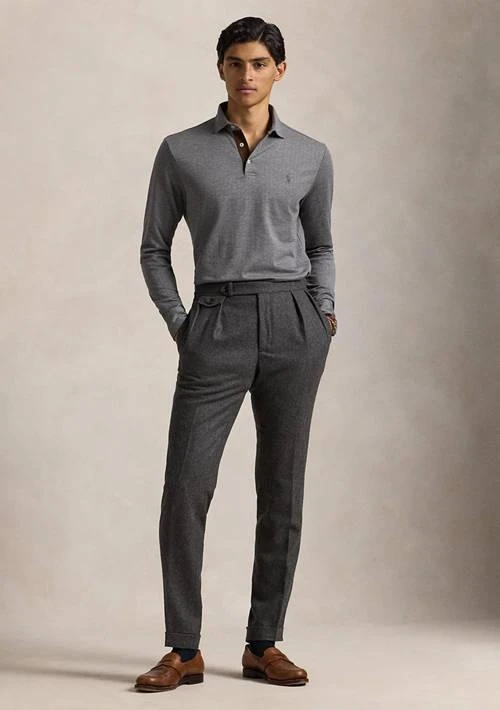 Ralph Lauren Ralph Lauren Custom Slim Fit Herringbone Polo Shirt 4