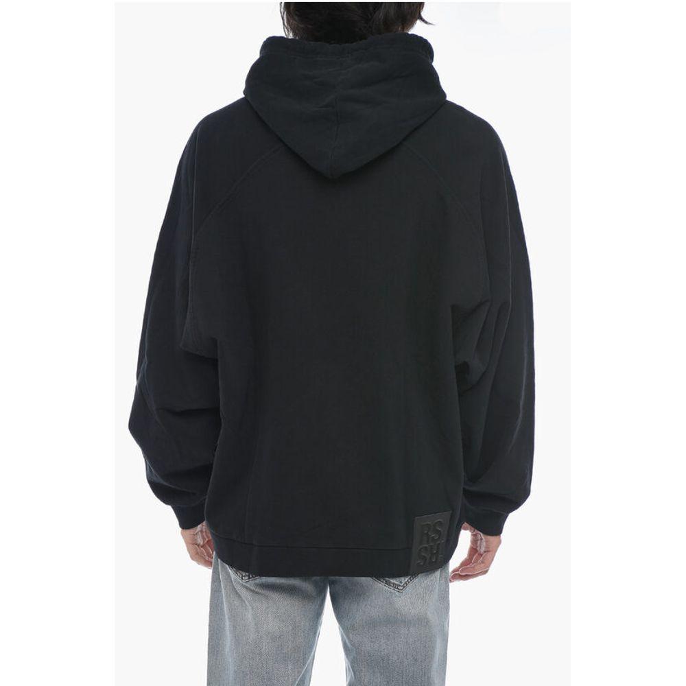 RAF SIMONS Oversize Fit Hoodie With Logo Men's Patch