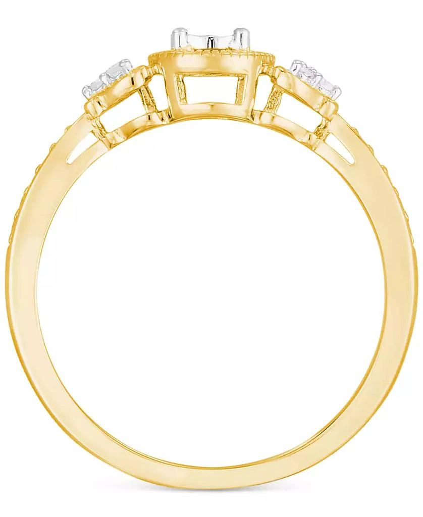 Macy's Diamond Promise Ring (1/10 ct. t.w.) in 14k Gold-Plated Sterling Silver 3