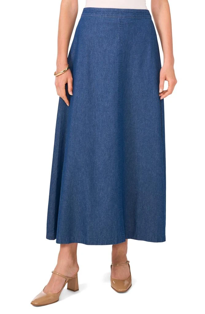 Vince Camuto Cotton Denim Midi Skirt 1