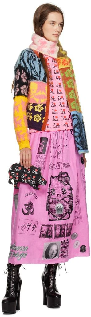 Ashley Williams Multicolor Patchwork Knit Scarf 3