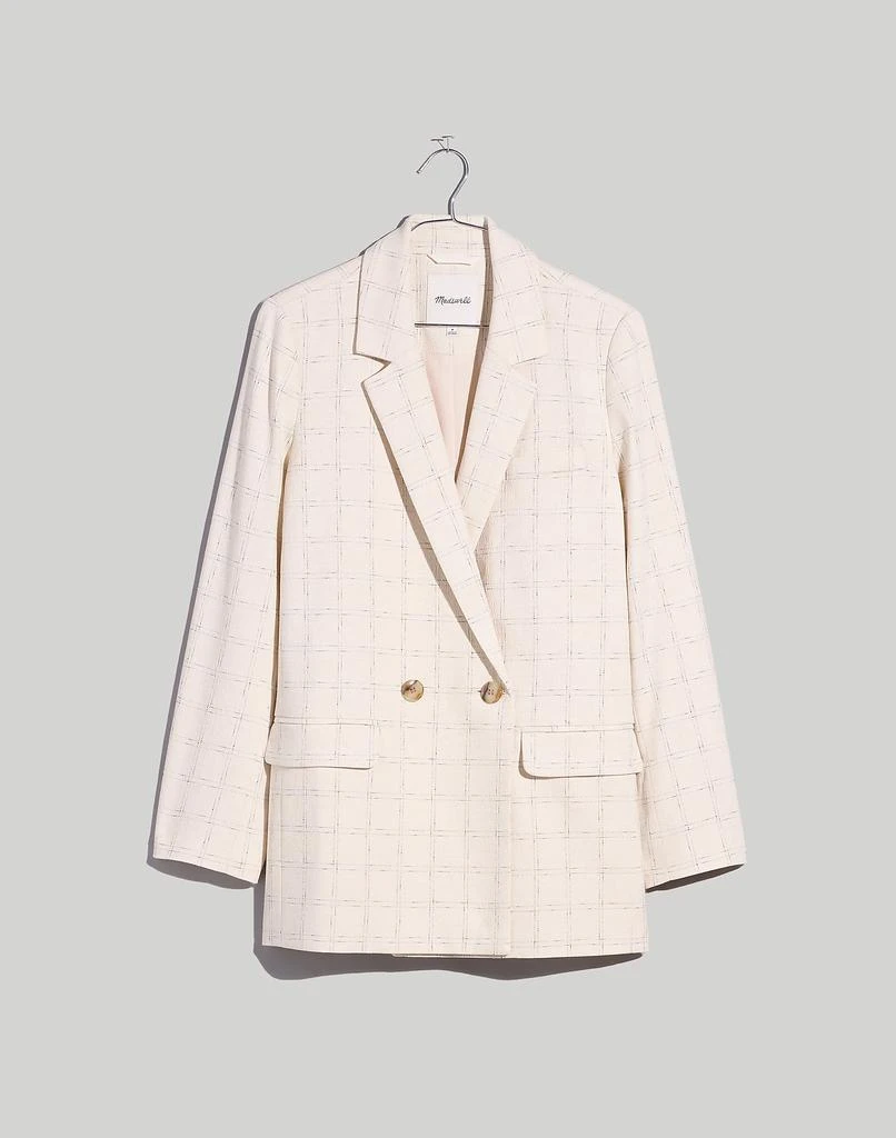 Madewell The Plus Caldwell Double-Breasted Blazer in Ghent Plaid 5