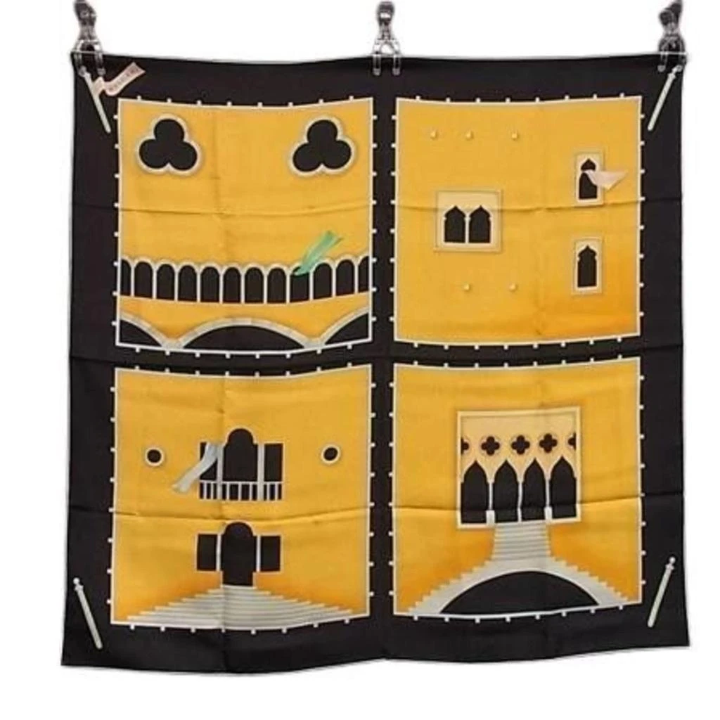 BVLGARI yellow Silk Scarf (Pre-Owned)