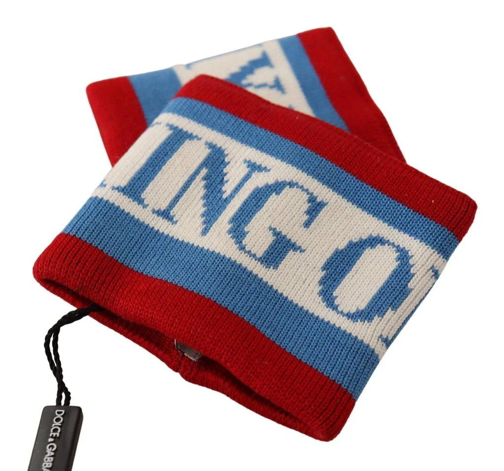 Dolce & Gabbana Dolce & Gabbana Multicolor King Of My Life Cashmere Wristband 6