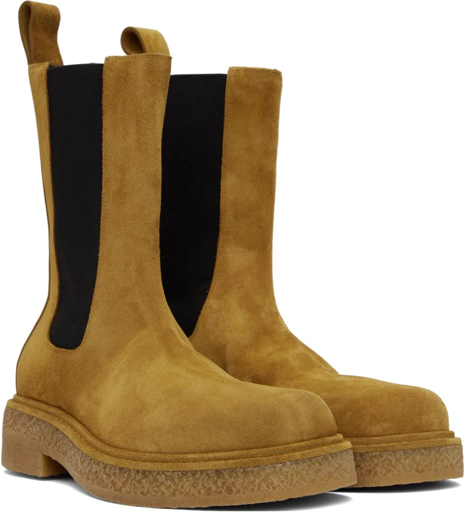 Bottega Veneta Tan Haddock Chelsea Boots 4