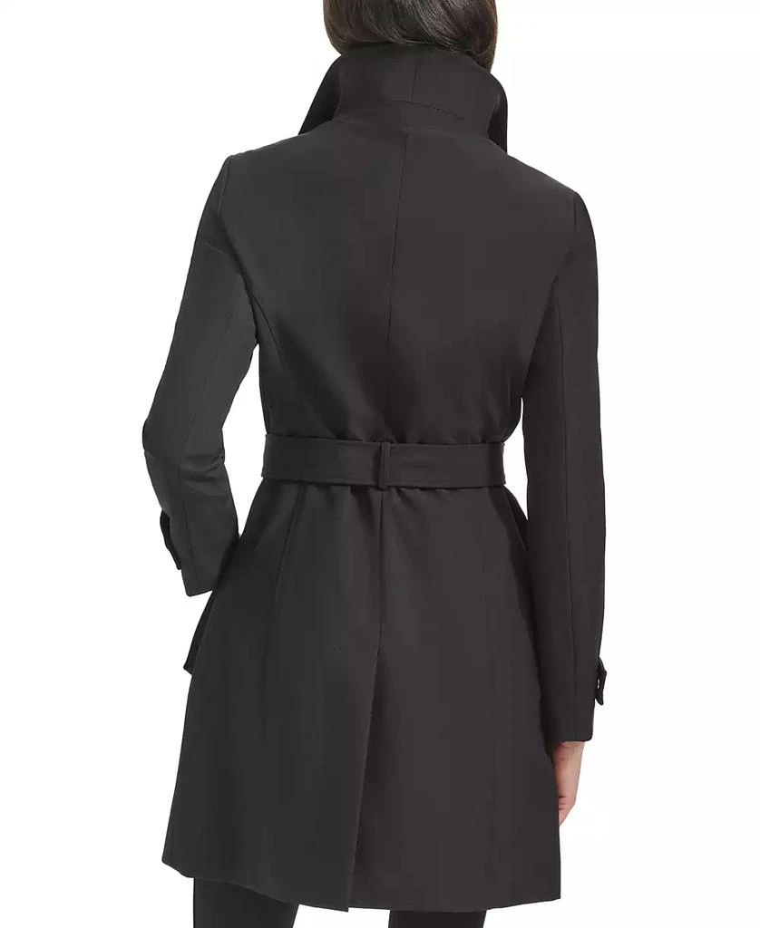 Calvin Klein Petite Belted Long-Sleeve Wrap Coat 2