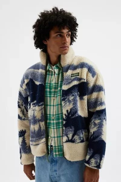 Parks Project Parks Project Acadia Moose Pattern Fleece Jacket 1